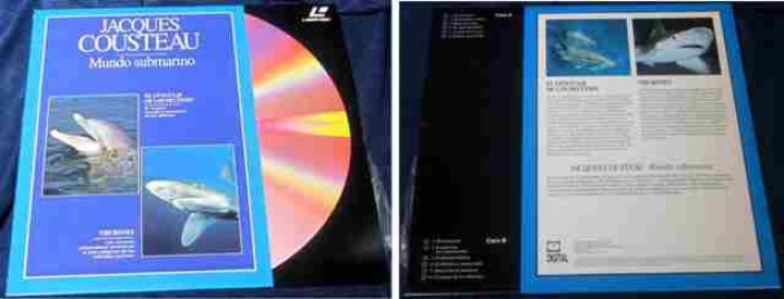 LASER DISC JACQUES COUSTEAU EL LENGUAJE DELFINES TIBURONES